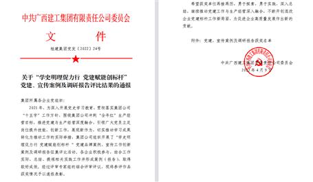 【喜訊】冶建公司3項(xiàng)宣傳、黨建成果榮獲集團(tuán)公司表彰