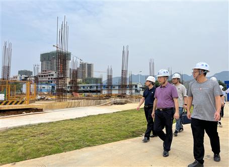 賴海標到冶建第三分公司項目開展第三季度和“雙節(jié)”前安全生產(chǎn)質(zhì)量綜合大檢查