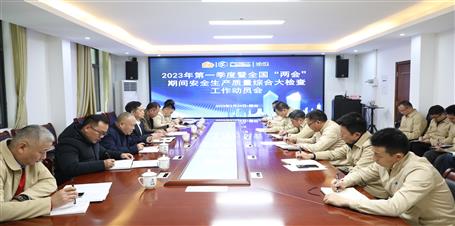 冶建公司召開2023年第一季度暨全國“兩會(huì)”期間安全生產(chǎn)質(zhì)量綜合大檢查工作動(dòng)員會(huì)