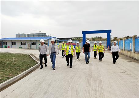 集團(tuán)公司企業(yè)管理部到冶建第五分公司項目檢查指導(dǎo)