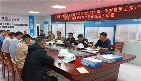 何勇到冶建桂海分公司項(xiàng)目開展安全生產(chǎn)質(zhì)量大檢查